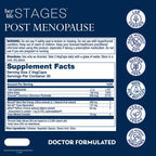 SOLARAY Postmenopause her Life Stages - Post Menopause Supplements for Women with Resveratrol - Vegan and Made Without Hormones - 60-Day Guarantee - Vegan, Lab Verified - 30 Servings, 60 VegCaps