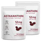 2 Pack Astaxanthin 12mg,Premium Astaxanthin Antioxidant Supplements with Antioxidant Activity, Supports Eye, Immune, Joint, Skin Health, Internal Circulation