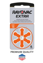 WNS-emg-World Big Box Pack Rayovac Extra Typ 13 Hörgerätebatterien Zinc Air P13 PR48 ZL2, 60 Pieces