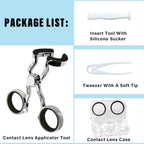 Contact Lens Applicator Tool，Remover for Soft and Color Contact Lenses，Support-Easy, Travel-Friendly