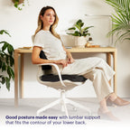 Purple Back Cushion | Pressure Reducing Grid Designed for Ultimate Comfort | Designed for Chairs, Gaming, and Travel | Made in The USA