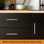 Probrico 5 Pack| Chrome Cabinet Pulls 4" Hole Centers, Polished Chrome Cabinet Hardware Stainless Steel Kitchen Cabinet Handles Dresser Pulls T Bar Style