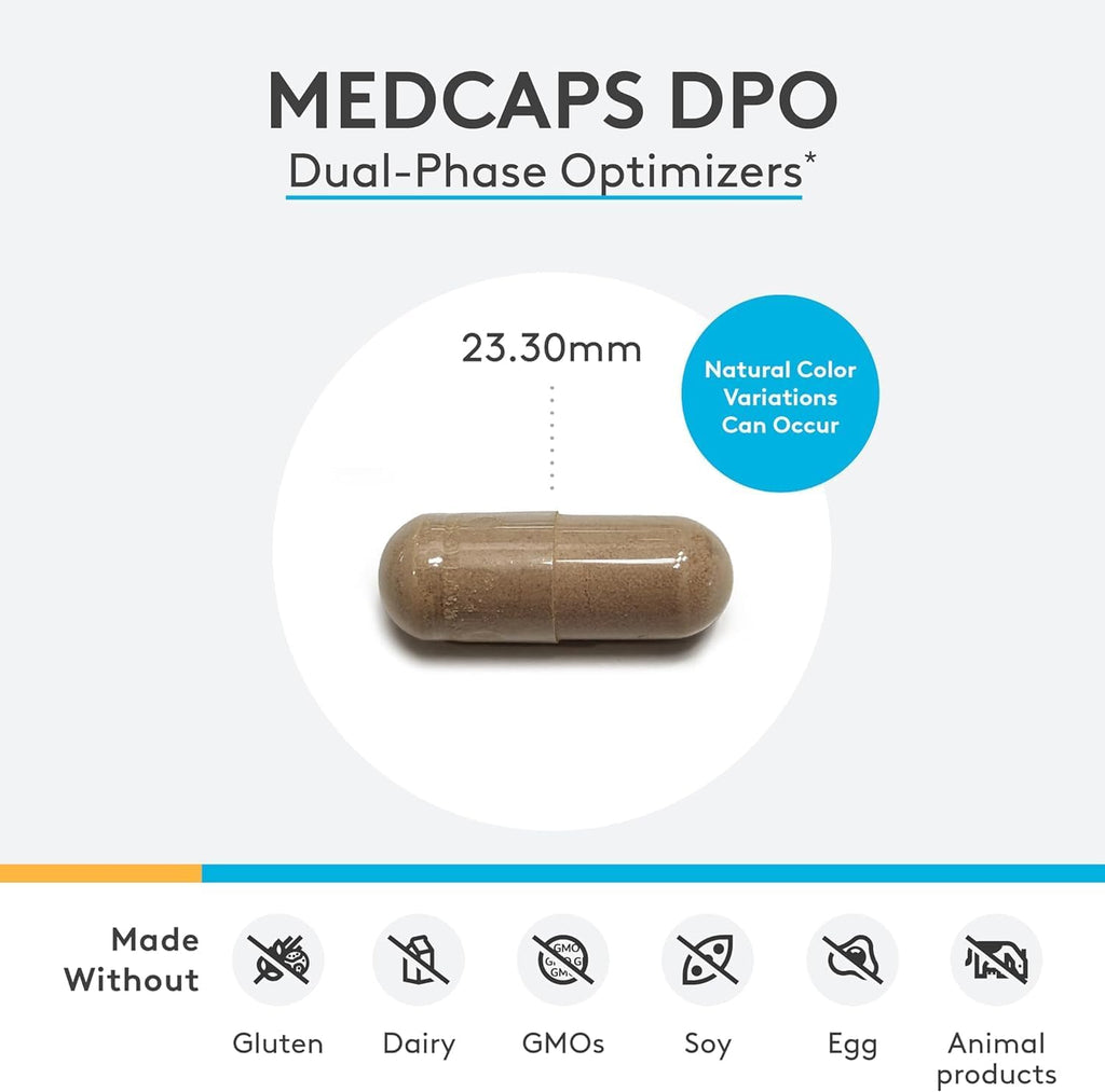XYMOGEN MedCaps DPO - Activated B Vitamins with Blend of Botanicals - Supports Liver Function & Metabolism - Vegan, Gluten-Free & Non-GMO - 120 Capsules