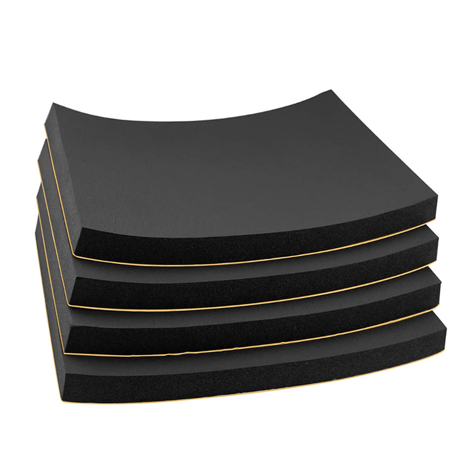 Foam Padding Sheet 3/4" Thick with Adhesive Backing Neoprene Insulation Foam Soft Cushion High Density Stick Firmly for Furniture Cars Speakers 12 Inch X 12 Inch (4 Pcs)