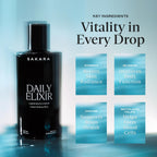 SAKARA Daily Elixir Liquid Multivitamin – High-Absorption Plant-Based Vitamins & Minerals for Energy, Skin, Hair & Nail Health with Vitamin E, Selenium & Folate, Sugar-Free Lemon Verbena Mint, 16fl oz