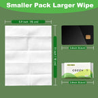 COZZY Ultra-Compact Mini Travel Wipes - Gentle & Skin-Friendly, Unscented, Alcohol-Free, Paraben-Free - Ideal for Adults, Kids & Babies - 24 Packs (168 Total Wipes)