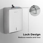 Pollock Paper Towel Dispenser Wall Mount,SUS 304 Stainless Steel