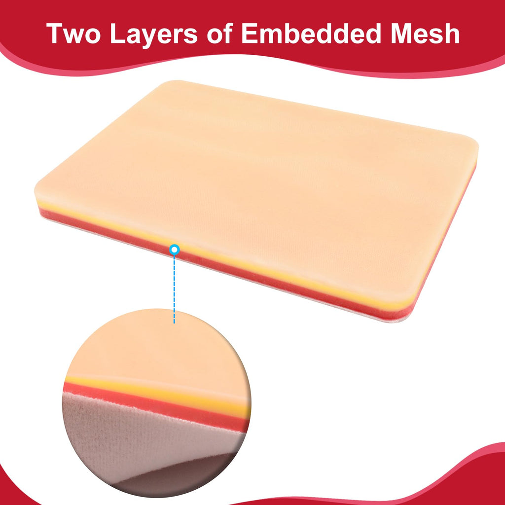 Medarchitect DIY Incision Suture Pad with Hook & Loop Design, for Advance Deep Suture Skill Practice. Replacement - Use Together with MA ASB Device