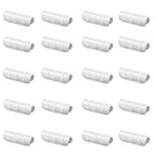 Farm Plastic Supply - Greenhouse Clamp 20 Pack - (3" Long x 3/4" Wide) - White ABS Clamps for Greenhouse, ABS Clips, Greenhouse Clamps for Farming, Gardening, Agriculture
