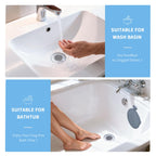 TRAPMATE Shower Drain Hair Catcher, 2.8" Fast Drainage Bathtub Stopper Drain Strainer Kit, Stainless Steel Shower Drain Cover, Bathtub Drain Protector for Sinks & Tubs (Patented Product)