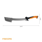 Fiskars 28" Heavy-Duty Machete Axe for Yard Work & Garden with Sheath