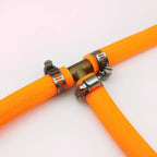 Da by 2 pcs 1/2" (12.5mm) Brass Tee Barb Fittings for 12.5mm ID Hose,6 pcs Stainless Steel Pipe Clamps,3 Way Union Intersection for Water/Fuel/Air(T)