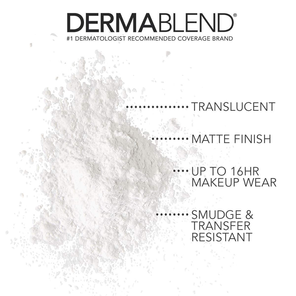 Dermablend Loose Setting Powder, Translucent Face Powder Makeup & Finishing Powder, Mattifying Finish and Shine Control , Travel Size .18oz.