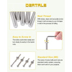 Crib Screws Hardware Replacement Kit - 16 Set M6 Hex Drive Socket Cap Barrel Nuts Assortment Kit for Baby Bed Cribs Furniture, M6x40/50/60/70/80mm