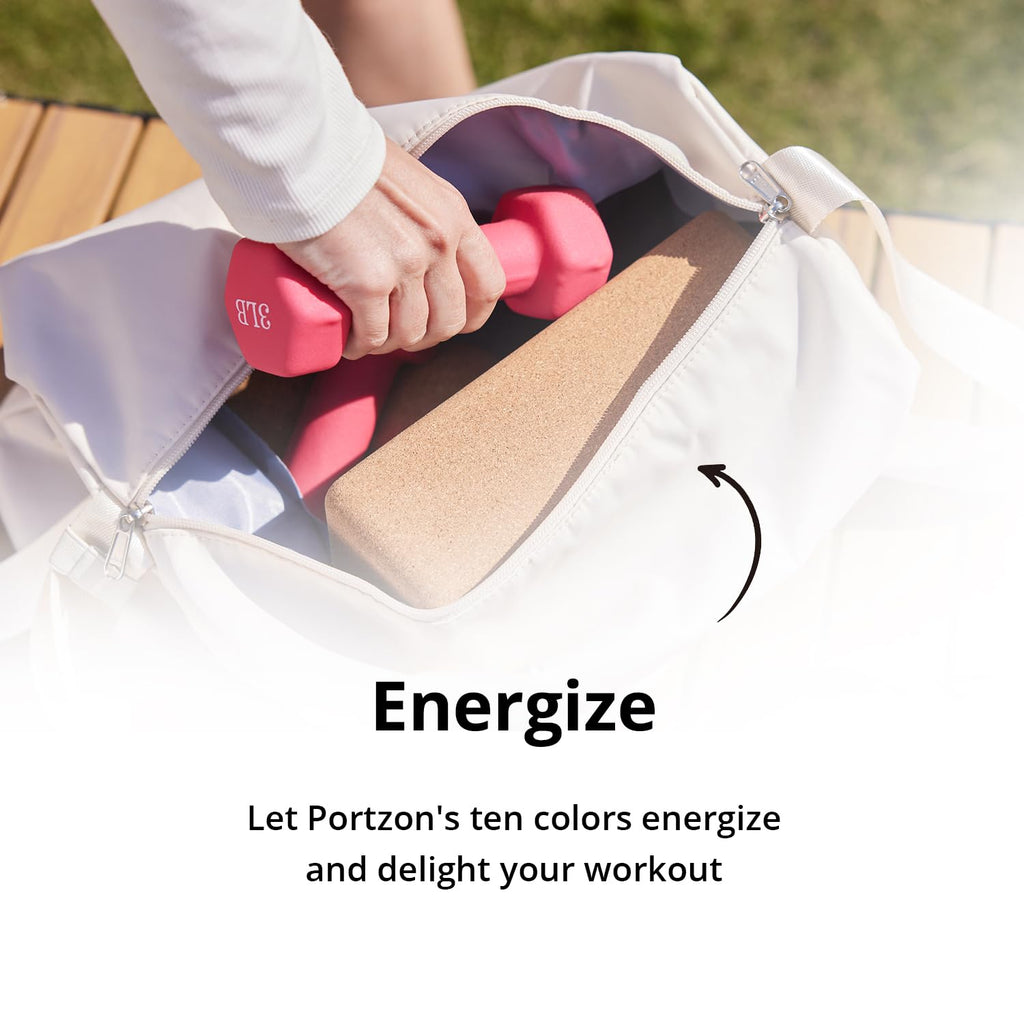 Portzon Weights Dumbbells 10 Colors Options Compatible with Set of 2 Neoprene Dumbbells Set,1-15 LB, Anti-Slip, Anti-roll, Hex Shape