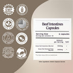Zen Principle Grass Fed Beef Intestines with Stomach (Tripe) Supplement, Supports Digestive Health and Gut Balance, Supports Acid Reflux Balance, Natural Intestine Wellness, 210 Capsules