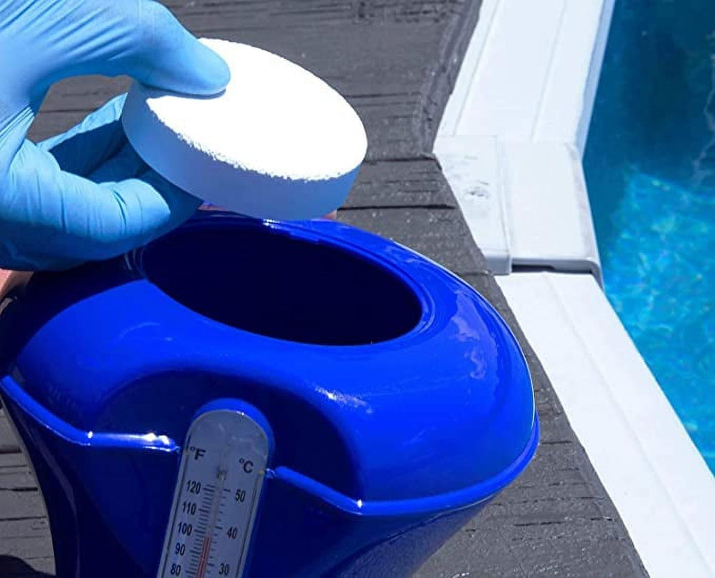 C3... 3" Stabilized Chlorine Tablets for Swimming Pools | Easy to Use | for Above Ground or Inground Pool | Individually Wrapped Chlorinating Tabs | Slow Dissolving | 5 lbs