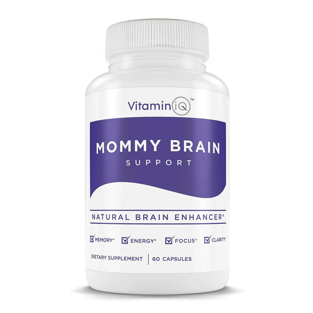 VitaminIQ Mommy Brain Postnatal Supplement (60 Capsules) for Cognitive Health, Mood, Energy with GPC and CDP Choline, Phosphatidylserine, Omega-3 DHA