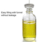 4 Pack 4oz Glass Dropper Bottles with Measured Dropper - 120ml Clear Tincture Bottles with Calibrated Glass Eye Droppers (1ml), Leakproof Essential Oil Bottle for Health, Personal Care & Beauty