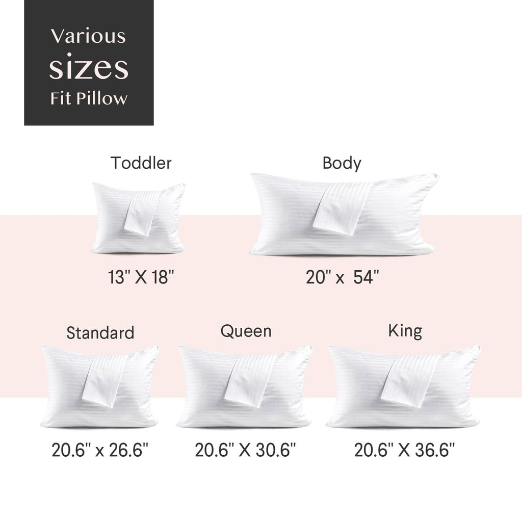 FAUNNA 600TC 100% Cotton Pillow Protectors, Standard Size (20x26), 4 Pack