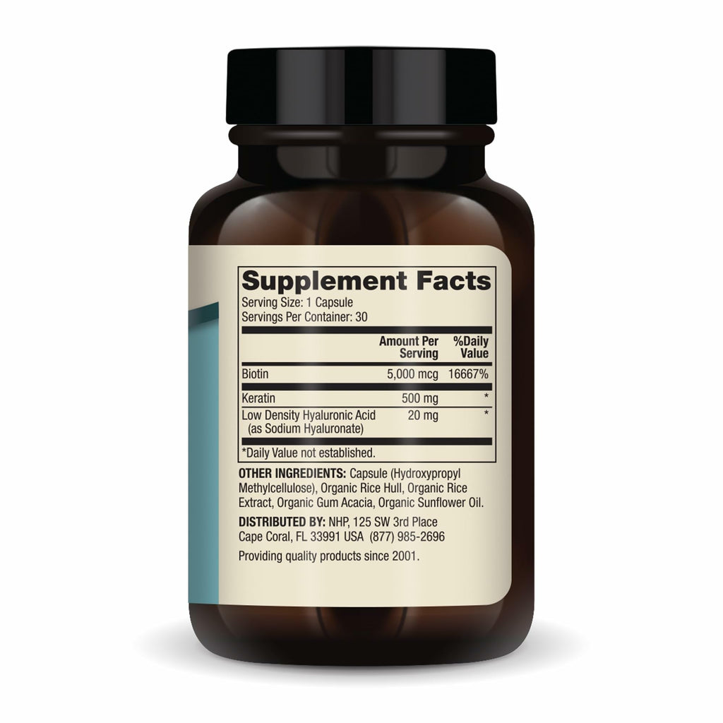 Dr. Mercola Hair, Skin and Nails - Provides Biotin, Keratin & Hyaluronic Acid - Premium Quality - Supports Healthy Aging - Non-GMO, Gluten-Free & Soy-Free - 30 Capsules (30 Servings)