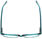 Foster Grant Sofia Vergara x Women's Alicia Reading Glasses Rectangular, Crystal Teal, 50 mm + 2.5