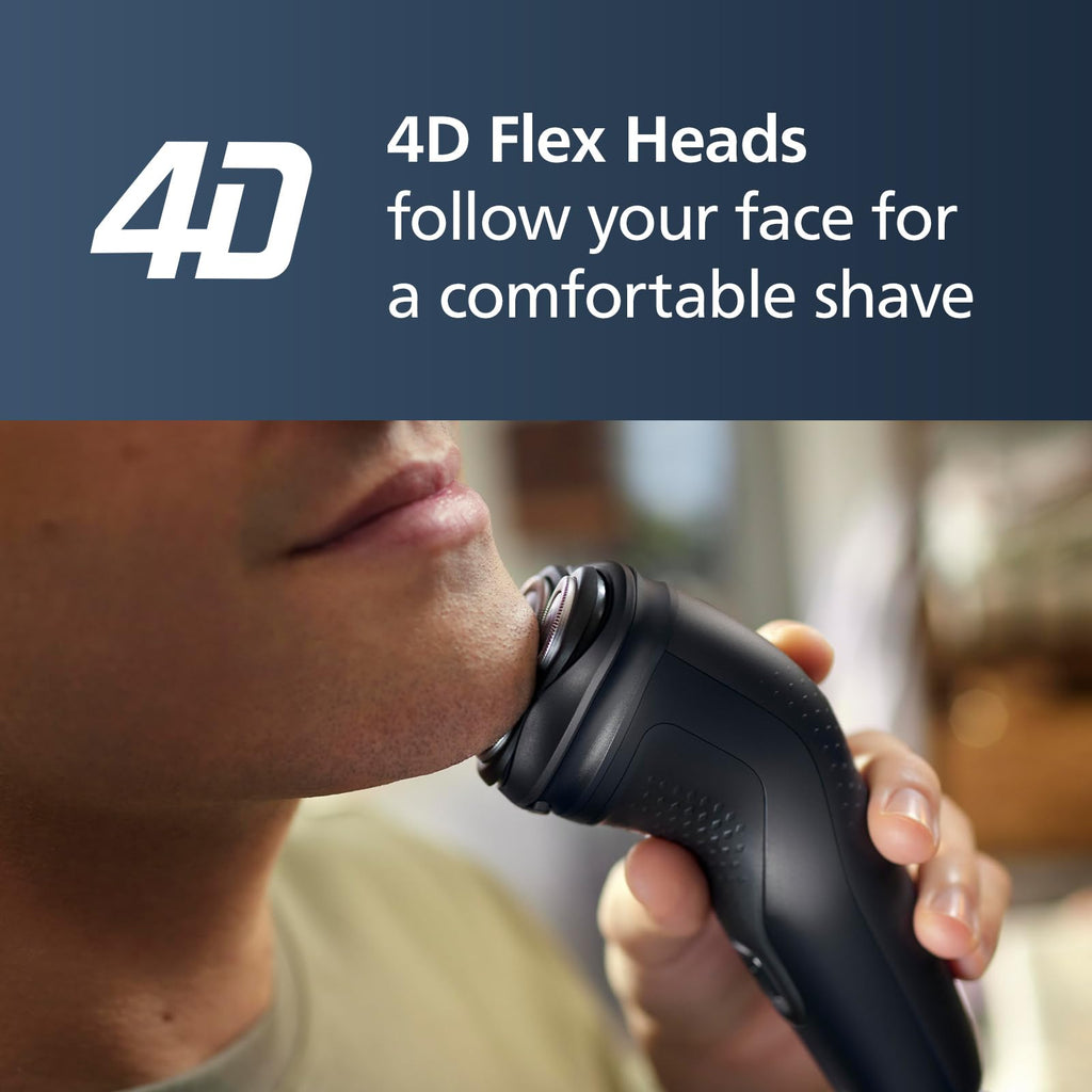 Philips Norelco Shaver 1100, with Comfort Cut Blades & 4D Flex Heads (Corded Use Only), S1016/90