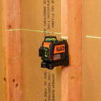 Klein Tools 93CPLG Compact Self-Leveling Laser Level, Bright Green Cross Line 360-Degree Laser Planes, Class 2 ≤ 1mW, Rechargeable, Magnetic Mount