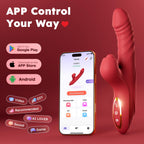 Toendi Rabbit Vibrator G Spot Sex Toys Thrusting Dildo Rose Toy for Women