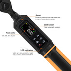 Uharbour Digital Torque Wrench 3/8" Drive, 0.66-44.29Ft.lbs/0.9-60Nm Range, Electric Torque Wrench with Dual Direction Ratchet, ±1% Accuracy with Vibration, Buzzer and LED Alert