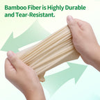 QingYa Unbleached Bamboo Facial Tissues - 12 Boxes of 100% Natural, Hypoallergenic, 134 Sheets per Box, FSC Certified, Eco - Friendly, Ultra - Soft & Gentle for Everyday Home and Office Use
