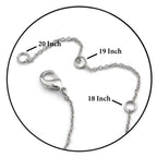 Custom Name Necklace for Women, Double-Sided Engraved Pendant