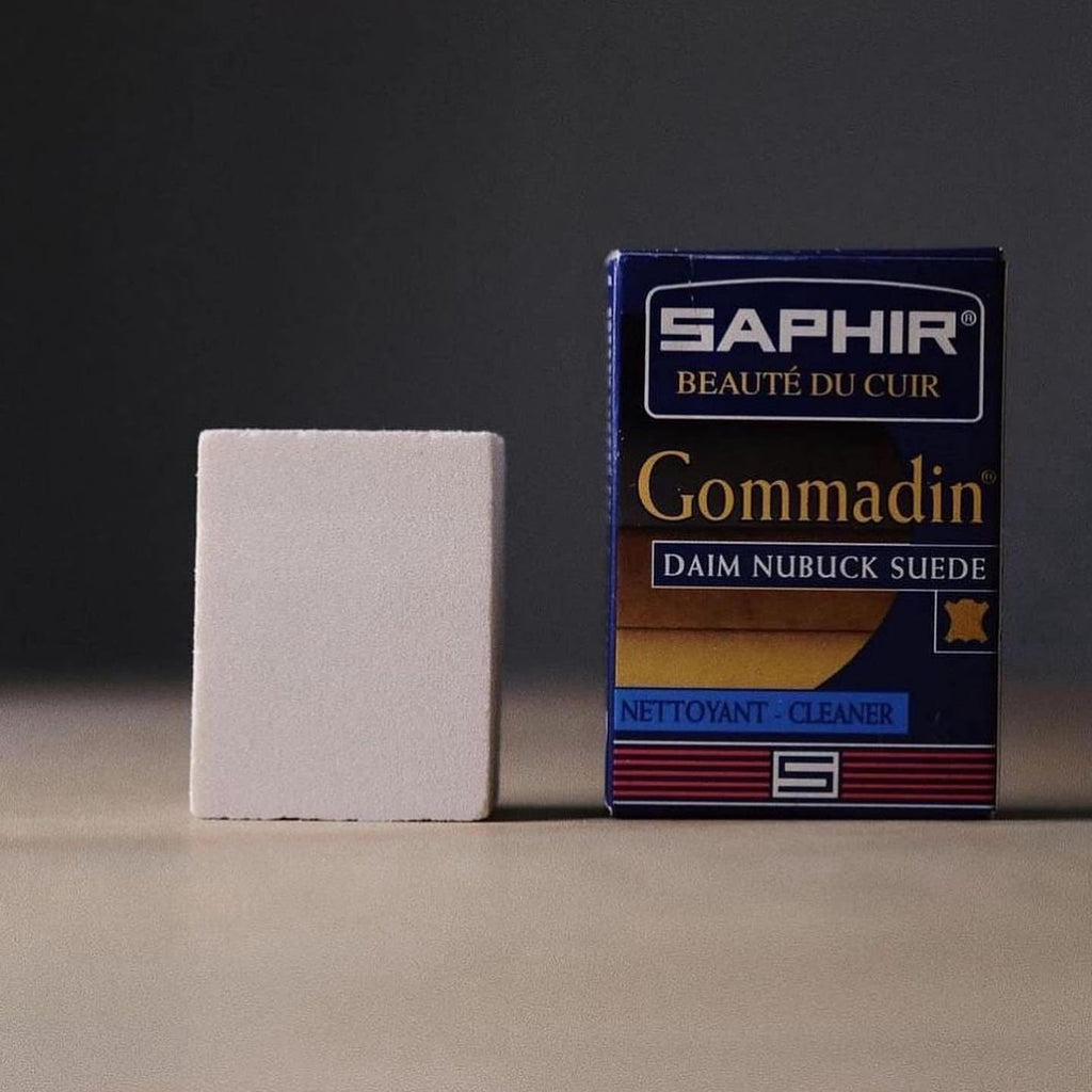 Saphir Gommadin - Nubuck Suede Eraser Block - Cleaning Suede, Nubuck and Velvety Leathers - Anti-Shine