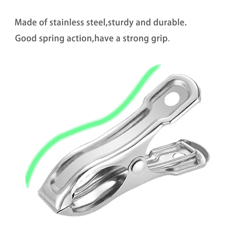 Samhopo 80Pcs Garden Clips for Netting, 2 Inch Metal Greenhouse Clamps