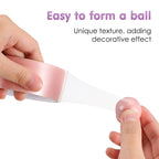 Toyvian 6 Rolls of Sticky Ball Tape Candy Color Decompression Adhesive Tape for Adults DIY Rainbow Ball Toy