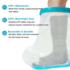 Tideshake Non-Slip Extra Wide Waterproof Leg Cast Cover for Showering, Reusable Adult Extra-Large Size Half Leg Cast Protector, Cast Bag for Shower, Cast Cover for Showering Foot