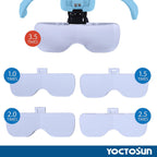 YOCTOSUN Magnifying Glasses with Light for Close Work, Head Magnifier with 5 Interchangeable Lenses and 2 LED Lights, Hands Free Head Mount Magnifying Glass for Crafts, Cross Stitch, Jewelry