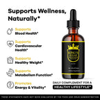 (2 Pack) Kings Sugar Defender - Official KingSugar Defender Drops Advanced Formula Support Maximum Strength, Natural Supplement Liquid Drop for Overall Health & Wellness, 2 Bottles for 2 Months