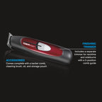 ConairMAN Even Cut Cord/Cordless Rotary Hair Clipper, Lithium Ion Powered with Bonus Trimmer for Men