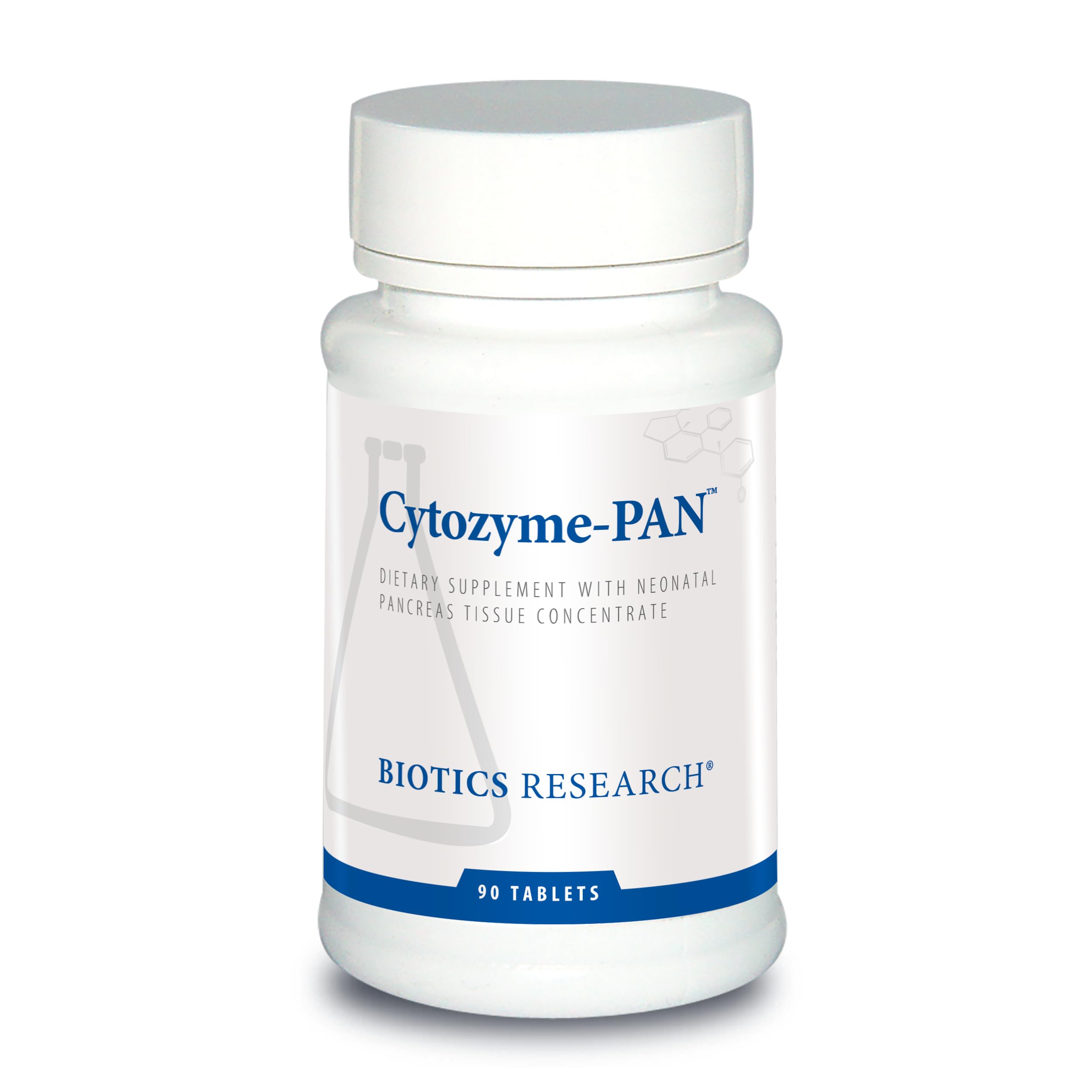 BIOTICS RESEARCH Cytozyme-PAN™ | Pancreas Tissue Concentrate with SOD & Catalase | Organ-Specific Nutritional Support | Gluten & Dairy Free | 90 Tablets