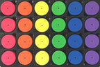 Clone Collars 2 inch Neoprene Inserts, 6-Colors-Mixed, Pack of 72