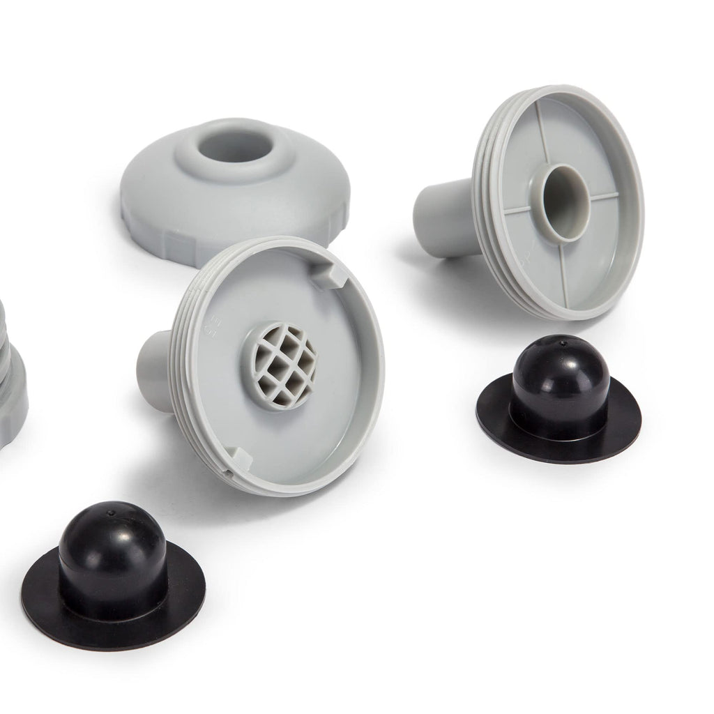 Intex 25022E Above Ground Swimming Pool Water Jet Connector Replacement Part Kit with Strainers, Nozzles, and Plugs with 1.25 Inch Fittings