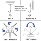 E BAVITE Magnetic Hooks, 30lbs+ Magnet Hook 2026 Cruise Essentials
