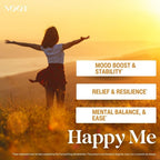 NOOT Happy Me – Natural Mood Support Supplement for Women & Men | Saffron Supplement with Rhodiola & Maca Adaptogens | Supports Calm & Emotional Balance | Vegan, Plant-Based Happy Pills | 60 Capsules
