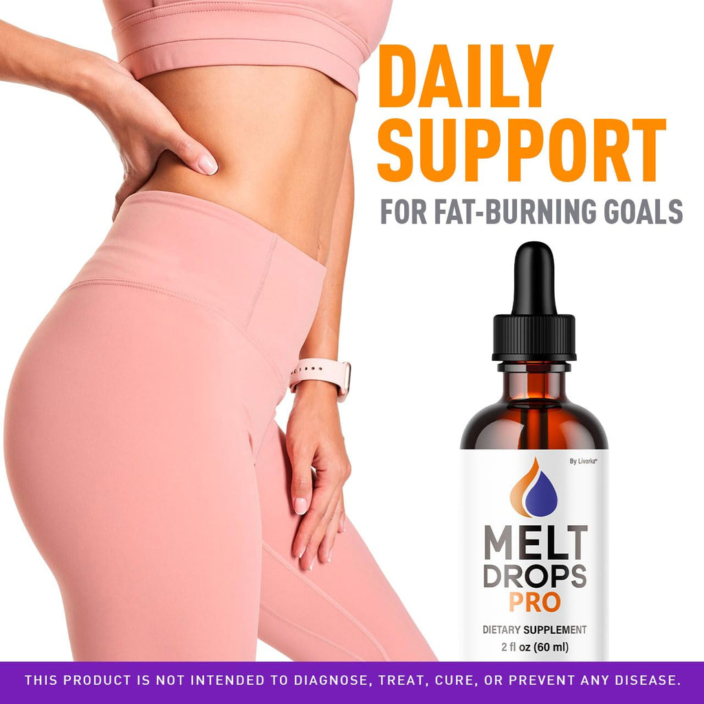 (5 Pack) Melt Drops Pro - Official Melt Drops Pro Pink Salt Premium Advanced Drop Formula Natural Support, MeltDrops Pro Supplement Vitamins Overall Health & Wellness Reviews, 5 Bottes for 5 Months