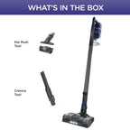 Shark | Pet Cordless Vacuum Cleaner | LED Headlights | Removable Handheld Vacuum for Pet Hair | Crevice Tool & Pet Multi-Tool Included | 40min Runtime | For Carpet & Hard Floors | Grey | IX141