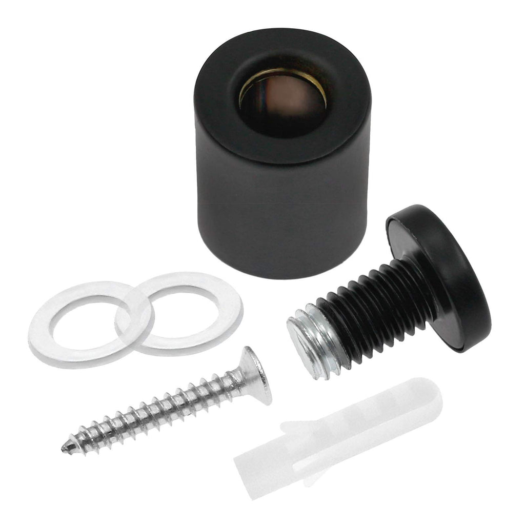 Luomorgo 24 Pcs 3/4" x 1" Stainless Steel Standoff Screws, Wall Sign Standoff Mounting Hardware Advertising Glass Standoff Nail for Hanging Acrylic Picture Frame, Black