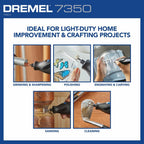 Dremel 7350 4V Cordless Rotary Tool Kit with 5 Accessories and USB-C Rechargeable Battery - Single Speed for Carving, Engraving, Sanding and Cleaning