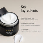 DIME Beauty Moisture Skin Care Set - Dewy Day Cream and Restorative Night Cream Non Toxic Face Moisturizer for Dry or Sensitive Skin Barrier Repair Day and Night Hydrating Facial Creams