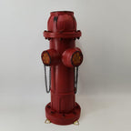 XINDMAO Xdymsien Fake Fire Hydrant for Dogs to Pee on,Solar Hydrant Dog Tranning Pee Post with with Glowing Paw Prints,15 inch Outdoor Backyard Decor Outdoor Statues Firefighter Gifts for Men